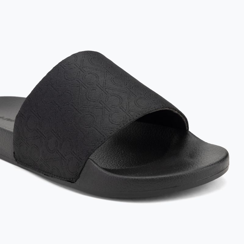 Calvin Klein férfi flip-flop HM0HM01762 Pool Slide Jaq Mono Jaq Mono fekete mono jacquard 7
