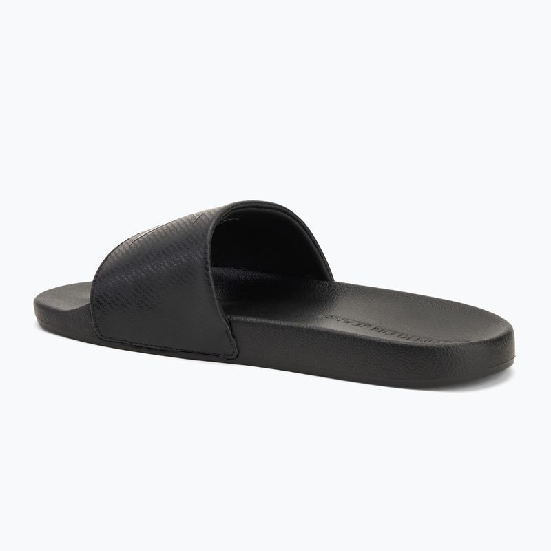 Férfi Calvin Klein YM0YM01269 Slide Aop Print tripla fekete flip-flopok 3
