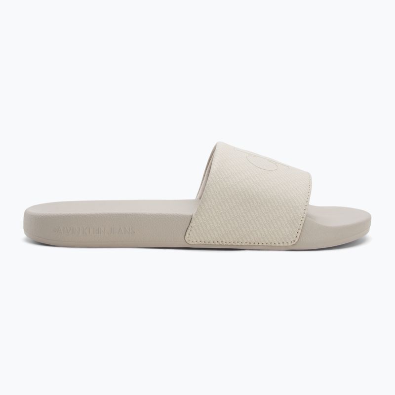 Férfi Calvin Klein YM0YM01269 Slide Aop Print tojáshéj/teknőc galamb flip-flopok 2