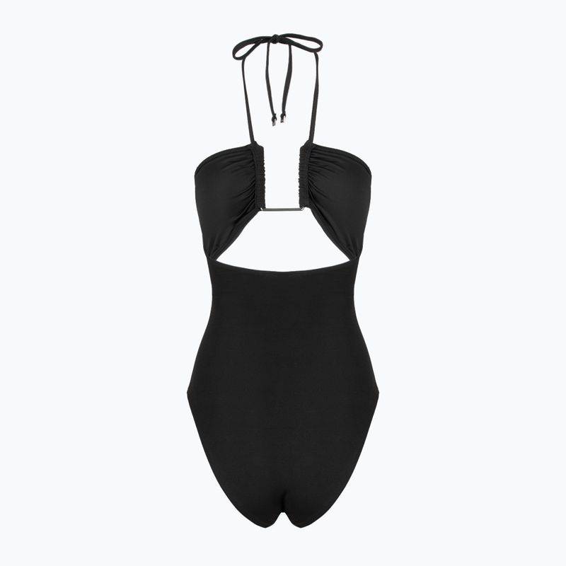 Női egyrészes fürdőruha Calvin Klein KW0KW02813 Ck Wire Plunge One Piece-RP pvh fekete 2