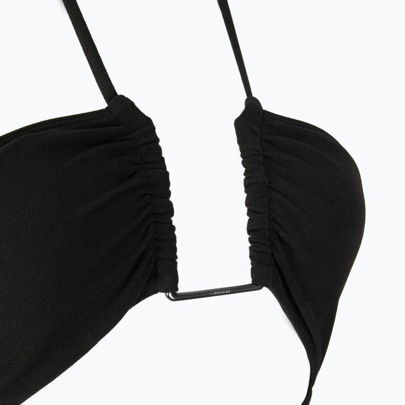 Női egyrészes fürdőruha Calvin Klein KW0KW02813 Ck Wire Plunge One Piece-RP pvh fekete 3