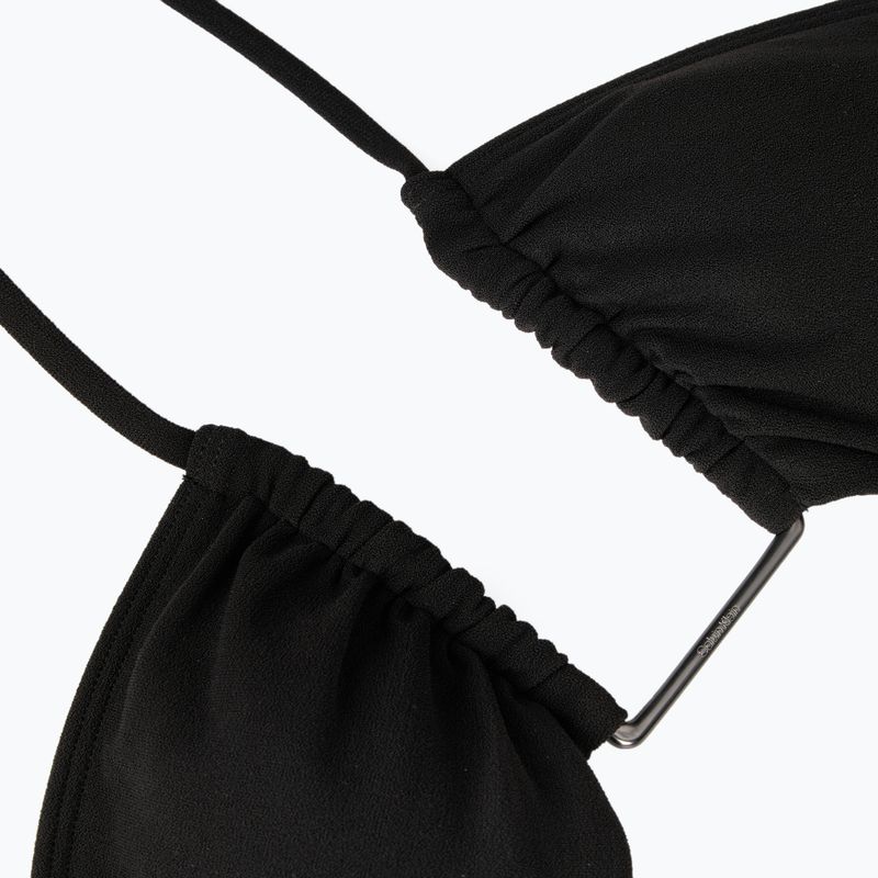 Női egyrészes fürdőruha Calvin Klein KW0KW02813 Ck Wire Plunge One Piece-RP pvh fekete 4
