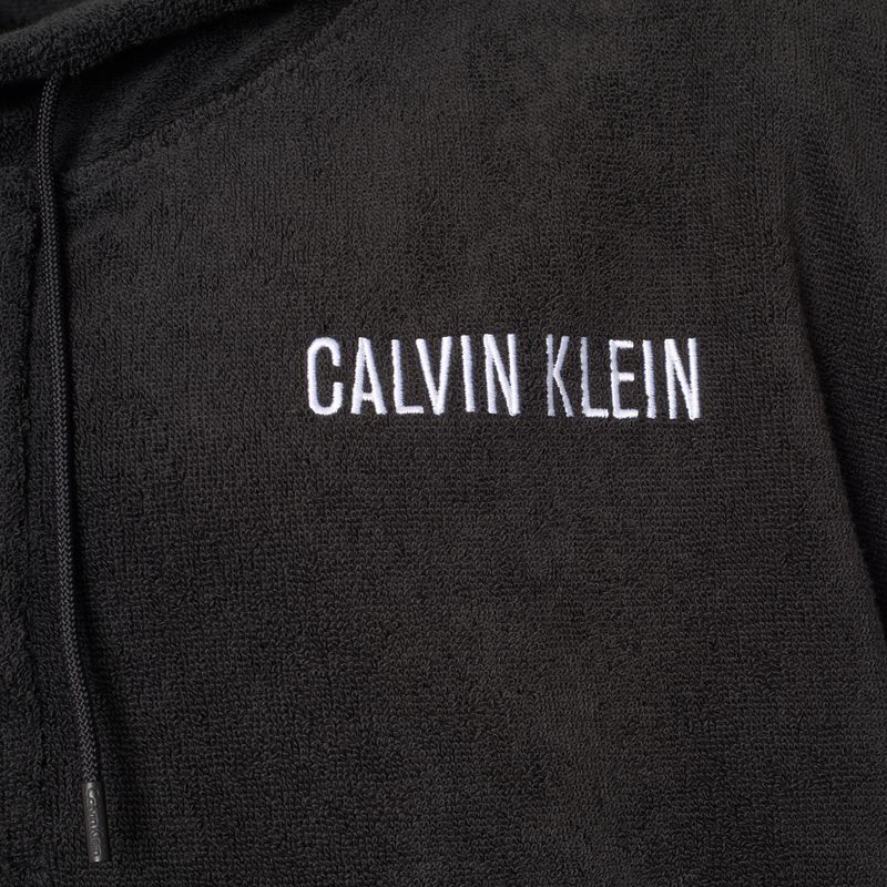 Férfi Calvin Klein KM0KM01150 Törölközős kapucnis pvh fekete 3