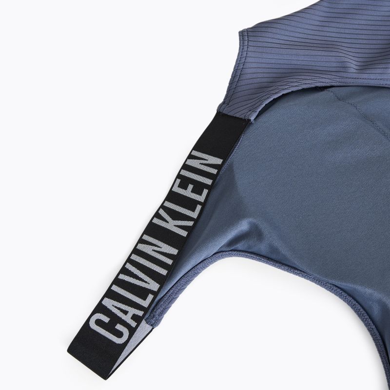 Női egyrészes fürdőruha Calvin Klein KW0KW02754 Intense Power Rib Scoop Back One Piece-RP grisaile 3