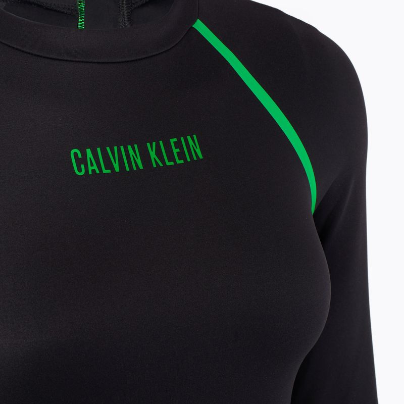 Női egyrészes fürdőruha Calvin Klein KW0KW02790 Intense Power Move Rashguard One Piece pvh fekete 3