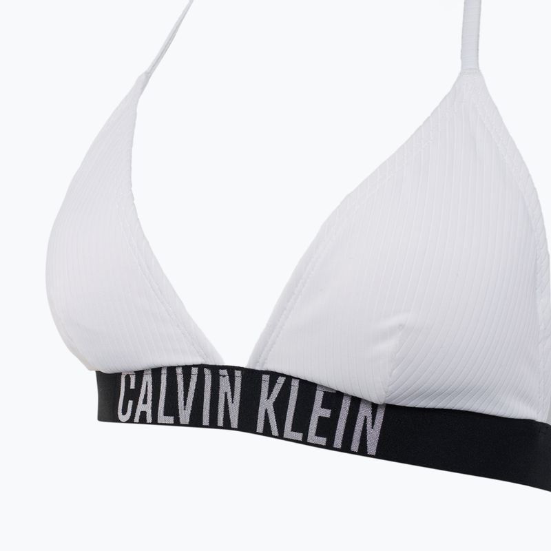 Calvin Klein fürdőruha felső KW0KW02750 Intense Power Rib Triangle-RP ragyogó fehér 3
