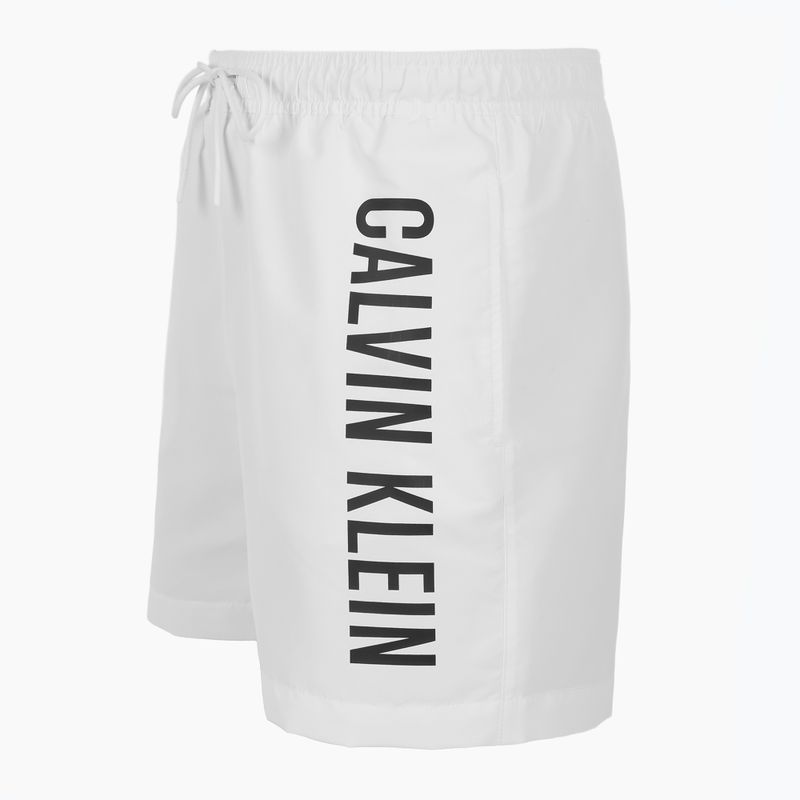 Férfi Calvin Klein KM0KM01092 Intense Power Medium húzózsinór pvh klasszikus fehér fürdőruházat rövidnadrág 3