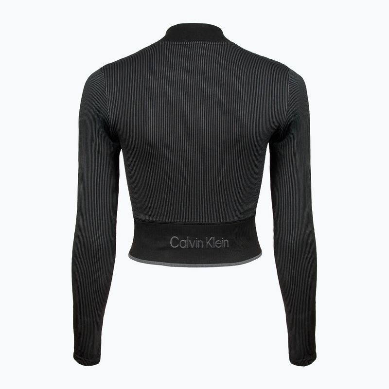 Női Calvin Klein pulóver 00GWS4J406 Varrás nélküli fekete 2