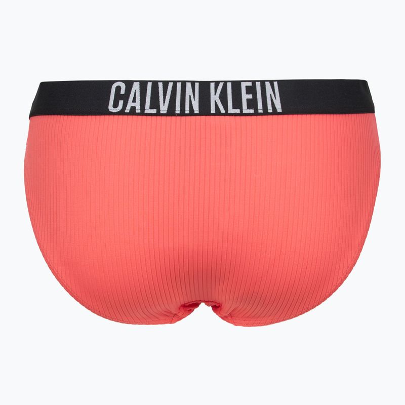 Calvin Klein fürdőruha alsó KW0KW02752 Intense Power Rib Bikini káprázatos korallszín 2