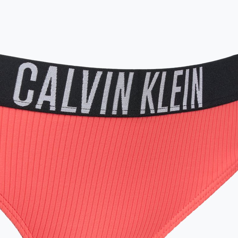 Calvin Klein fürdőruha alsó KW0KW02752 Intense Power Rib Bikini káprázatos korallszín 3