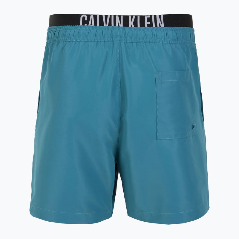 Férfi Calvin Klein KM0KM01093 Intense Power Medium Double WB vihar kék fürdőruha 2
