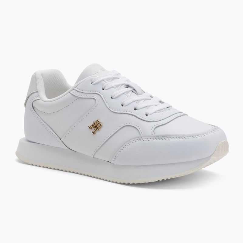 Tommy Hilfiger női cipő Leather Runner fehér