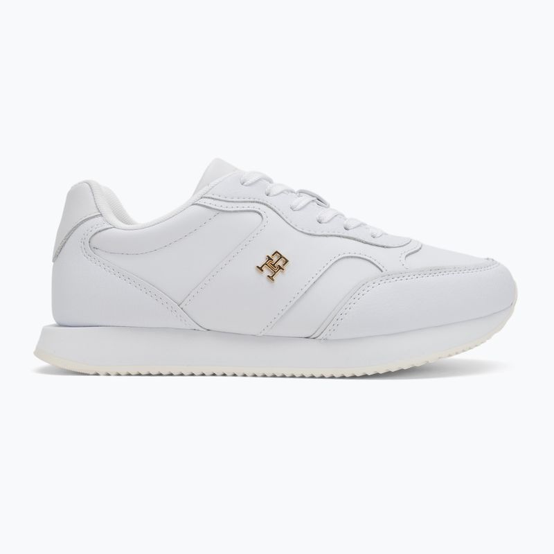 Tommy Hilfiger női cipő Leather Runner fehér 2