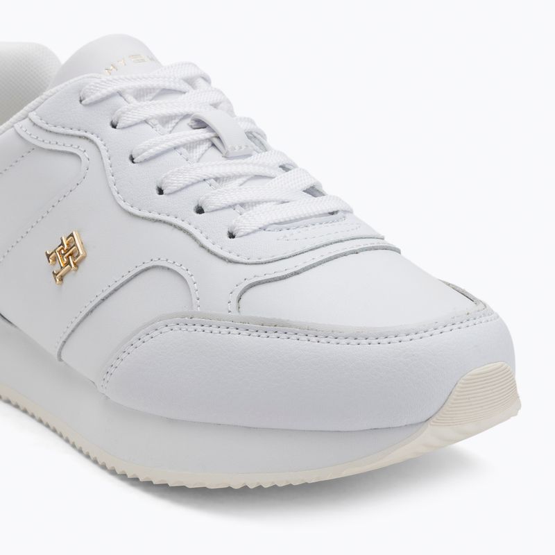Tommy Hilfiger női cipő Leather Runner fehér 7