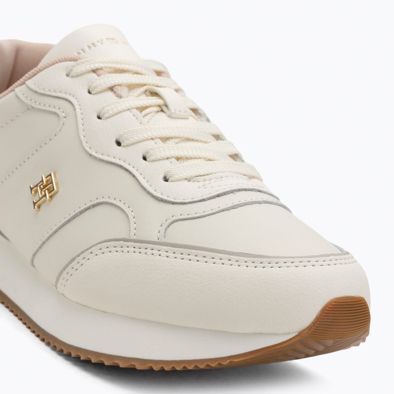 Tommy Hilfiger Leather Runner női cipő elefántcsont szirom/newsprin 7