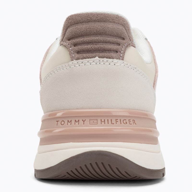 Tommy Hilfiger Alkalmi női cipő Fashion Runner Mix fényes fehér/holdfényes/tandoori 6