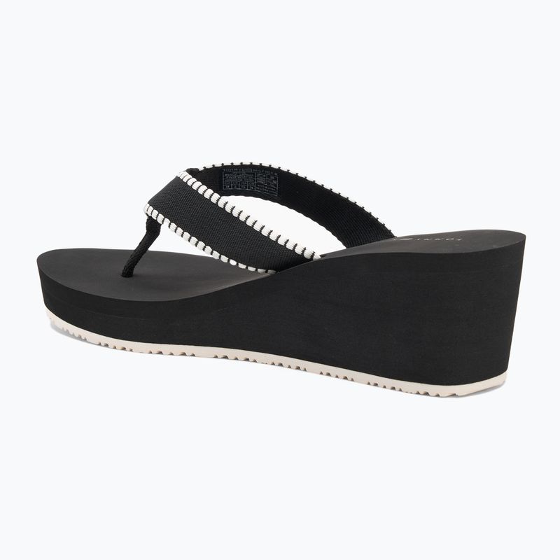 Tommy Hilfiger női flip flops Wedge Beach Sandal fekete 3