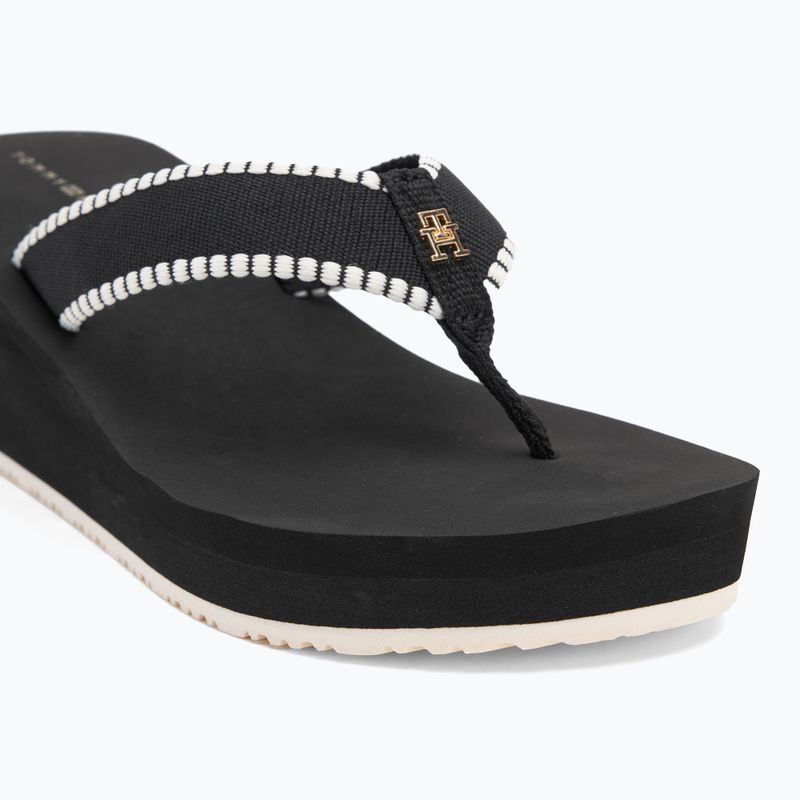 Tommy Hilfiger női flip flops Wedge Beach Sandal fekete 7