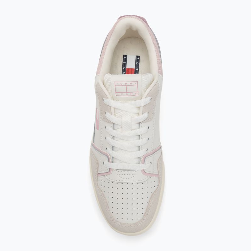 Tommy Jeans Retro Basket női cipő ecru/misty pink 5