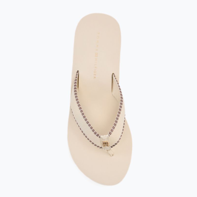 Tommy Hilfiger női flip flop Wedge Beach Sandal muslin női szandál 5