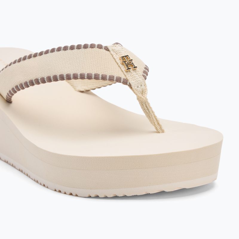 Tommy Hilfiger női flip flop Wedge Beach Sandal muslin női szandál 7