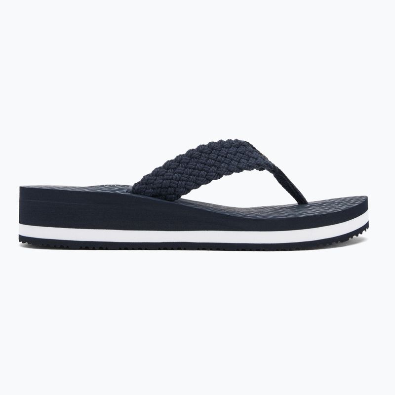 Tommy Hilfiger Crochet Mid Beach Sandal női flip flopok űrkék 2