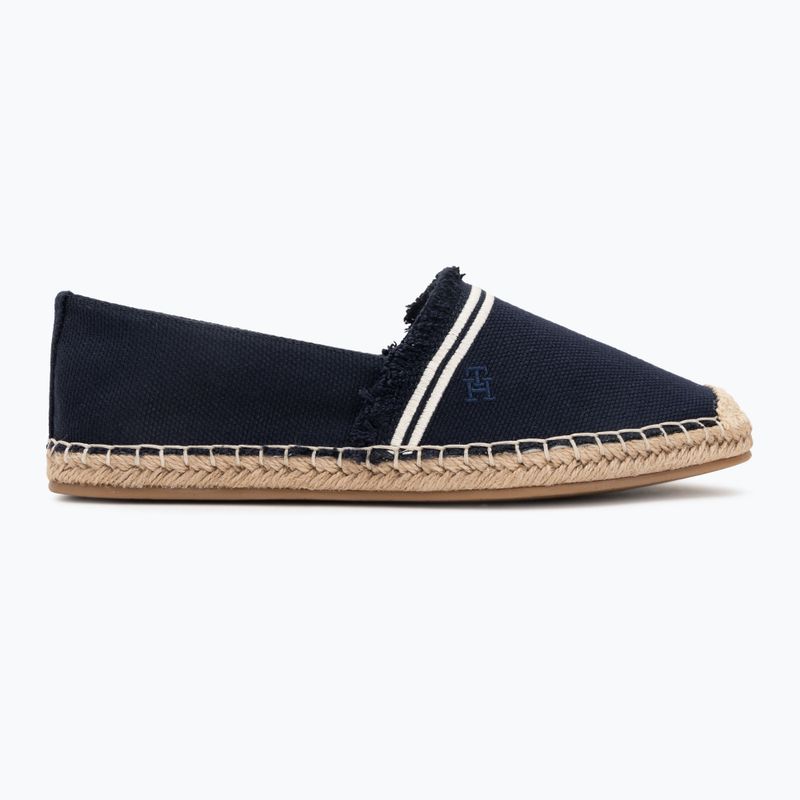 Női espadrille Tommy Hilfiger Fringe Canvas Closed space blue 2