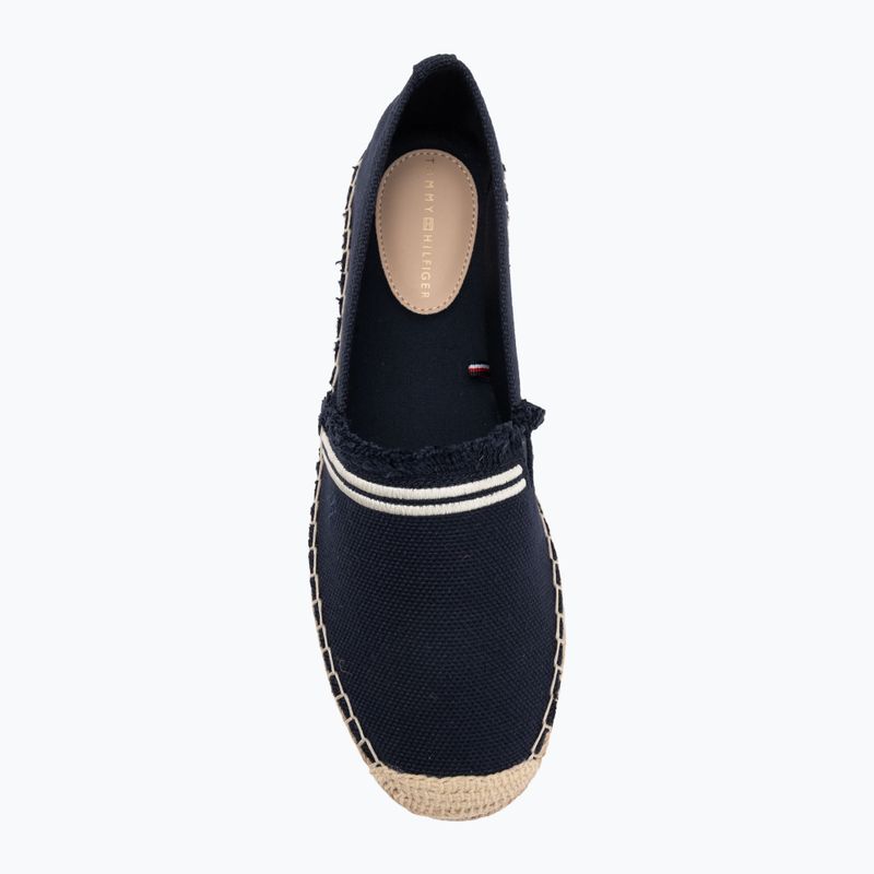 Női espadrille Tommy Hilfiger Fringe Canvas Closed space blue 5