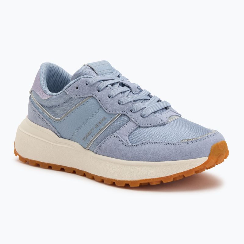 Tommy Jeans női Cleated Runner kék harangjáték cipő