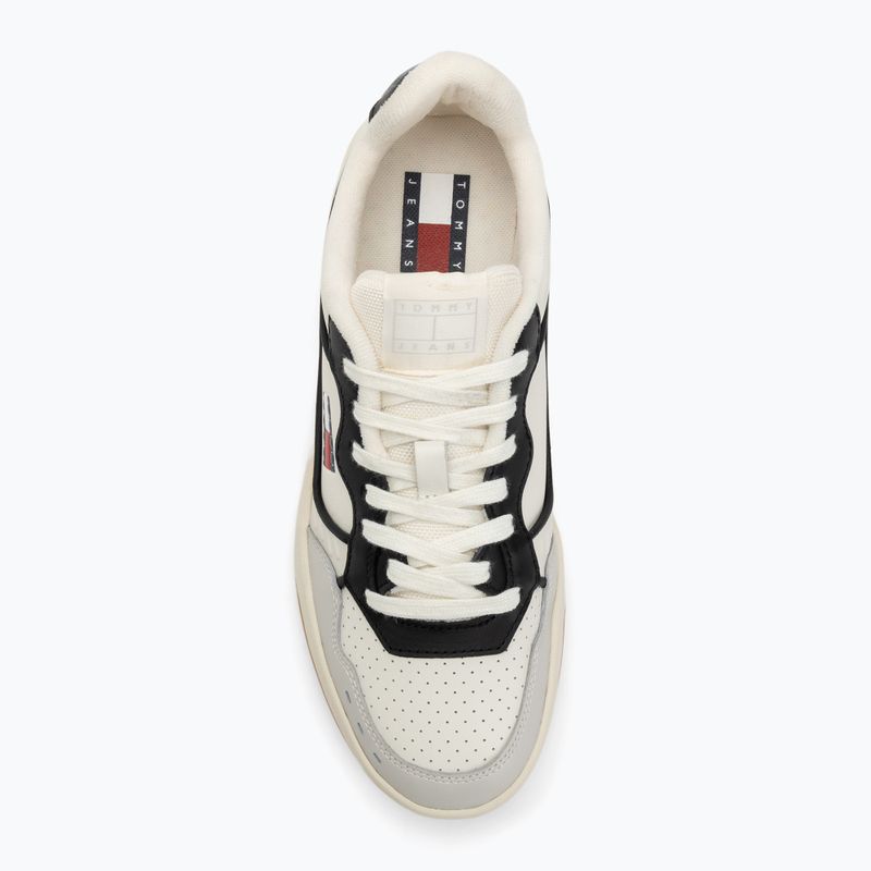Férfi Tommy Jeans Cupsole Elevated Leather elefántcsont cipő 5