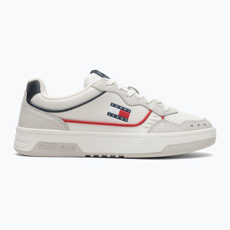Tommy Jeans Férfi Cupsole Elevated bőr cipő piros/fehér/fekete 2