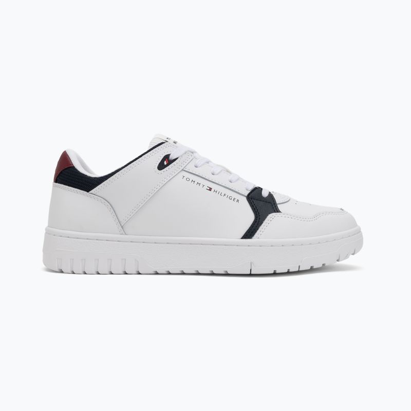 Férfi Tommy Hilfiger Basket Core Core Lite Lth Mix fehér cipő 2