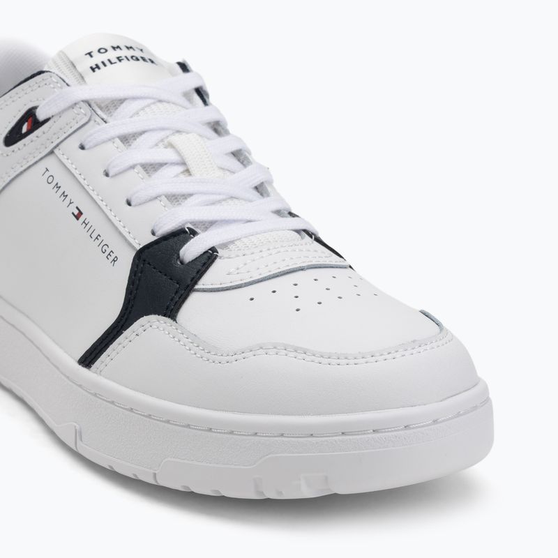 Férfi Tommy Hilfiger Basket Core Core Lite Lth Mix fehér cipő 7
