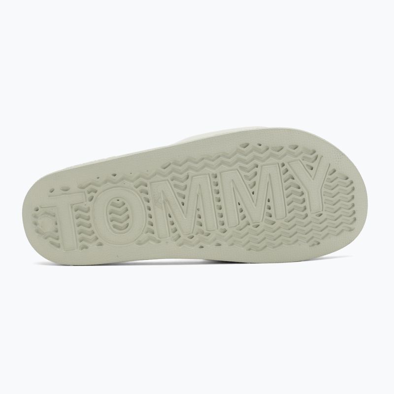 Tommy Hilfiger női Flag Pool Slide Patent misty sage női flip-flopok 4
