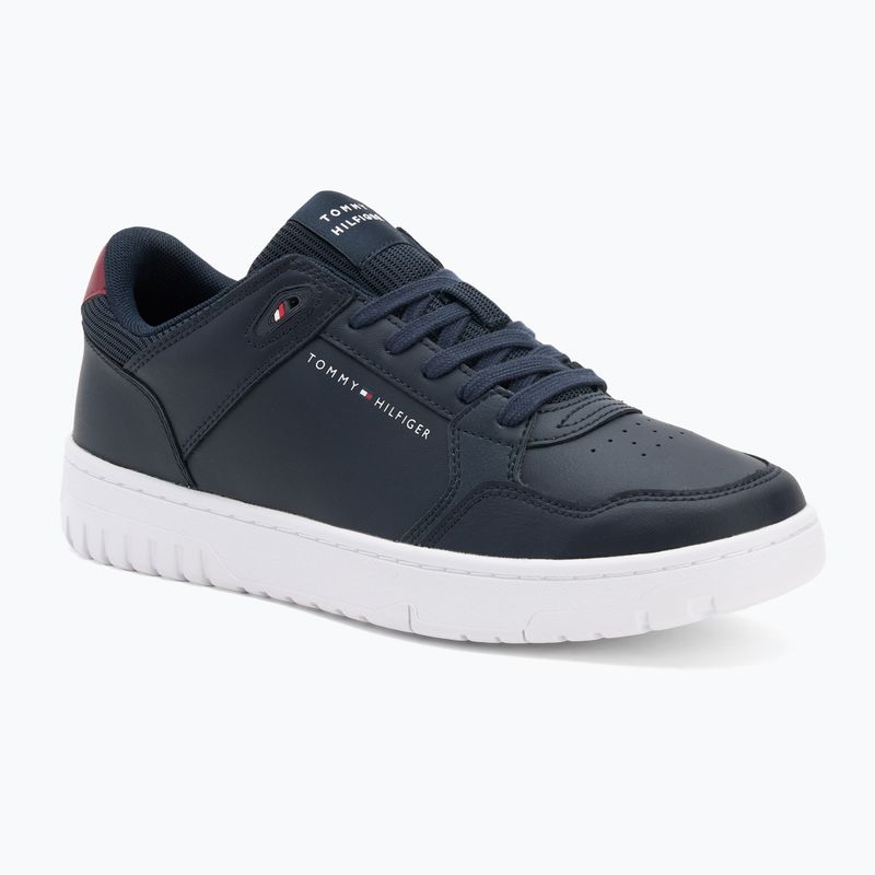 Férfi Tommy Hilfiger Basket Core Core Lite Lth Mix sivatagi égbolt cipő