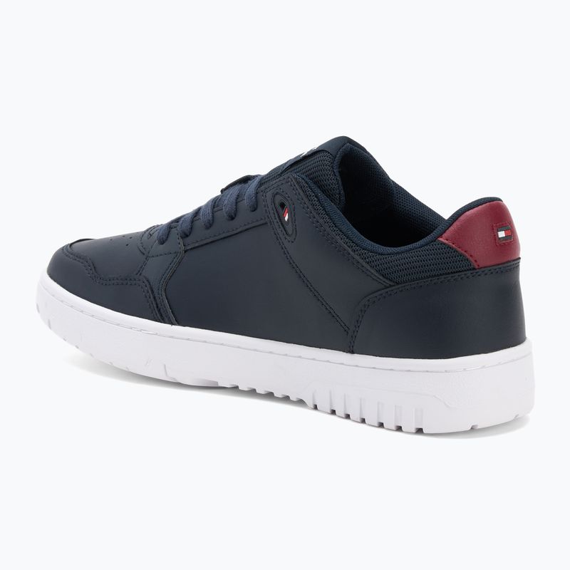 Férfi Tommy Hilfiger Basket Core Core Lite Lth Mix sivatagi égbolt cipő 3