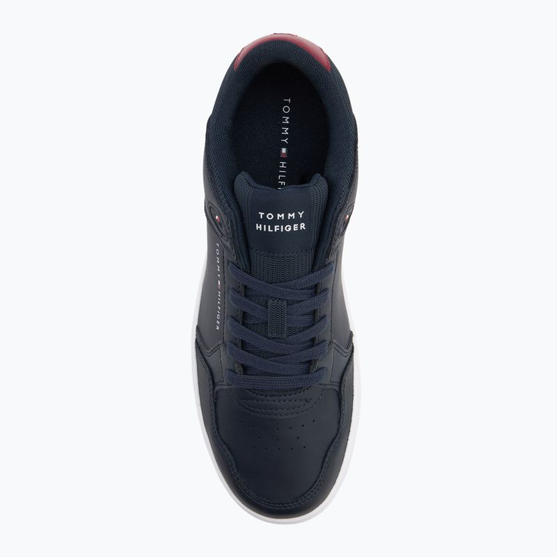 Férfi Tommy Hilfiger Basket Core Core Lite Lth Mix sivatagi égbolt cipő 5