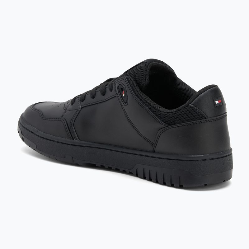 Férfi Tommy Hilfiger Basket Core Core Lite Lth Mix fekete cipő 3