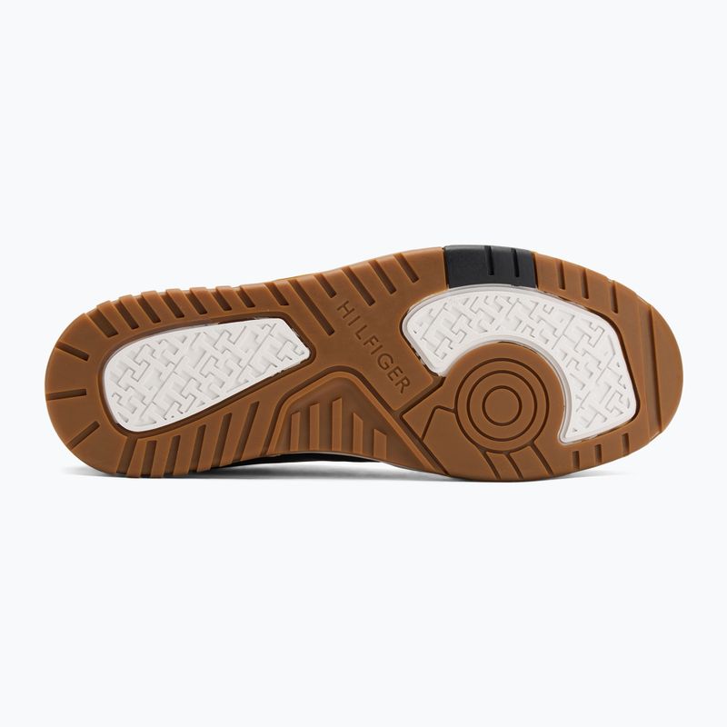 Tommy Hilfiger Basket Better Mix Lth fekete férfi cipő 4