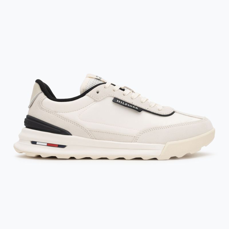 Férfi Tommy Hilfiger Retro Runner Nylon Mix elefántcsont szirom cipő 2