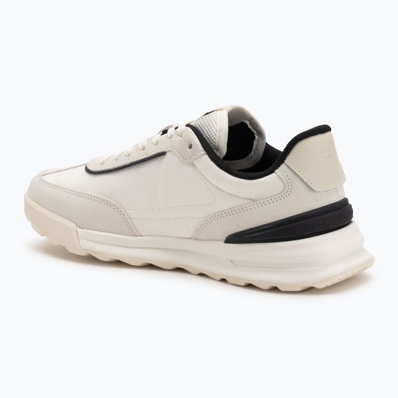 Férfi Tommy Hilfiger Retro Runner Nylon Mix elefántcsont szirom cipő 3