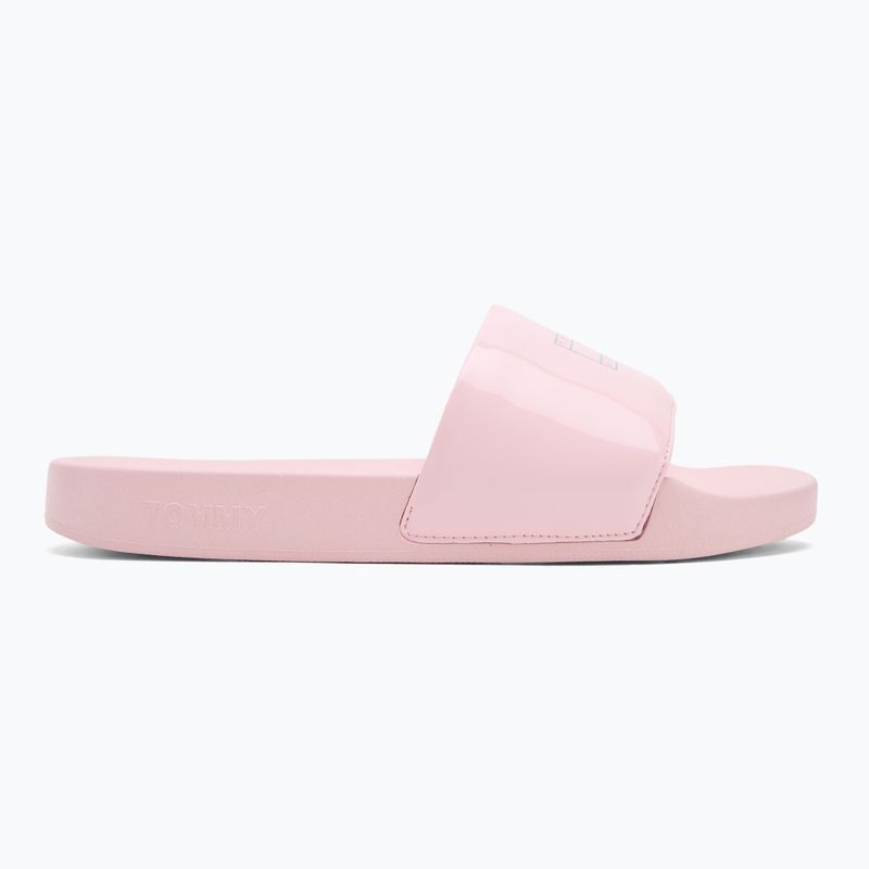 Tommy Hilfiger női Flag Pool Slide Patent misty pink flip-flopok 2