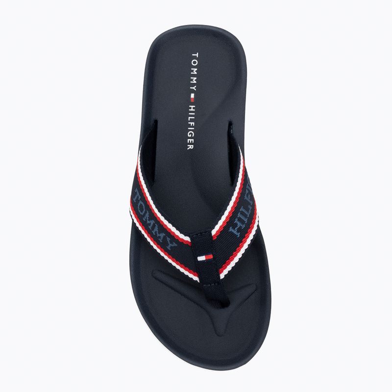 Férfi Tommy Hilfiger Comfort Beach desert sky flip flopok 5