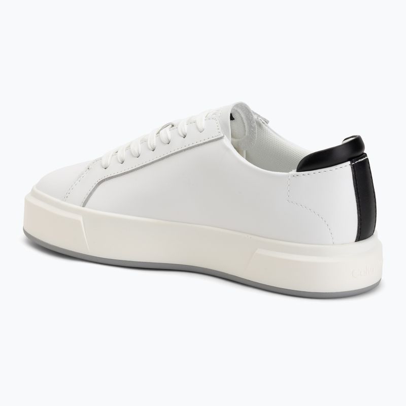 Női cipők Calvin Klein YW0YW01945 Basket Cups Laceup Leather bright white/black 3