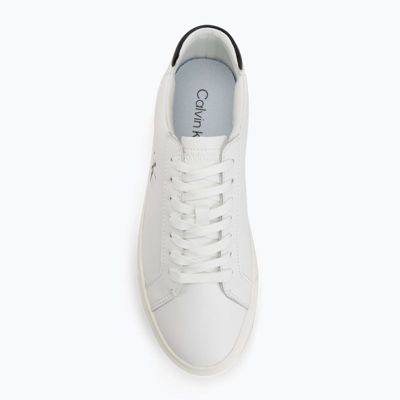 Női cipők Calvin Klein YW0YW01945 Basket Cups Laceup Leather bright white/black 5