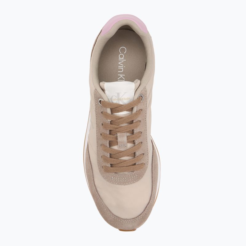 Női cipők Calvin Klein YW0YW01990 Retro Runner Lace Up Nylon MG chateau/taupe/fragrant lilac 5