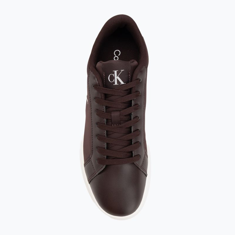 Női cipő Calvin Klein YW0YW01781 3 Cupsole Laceup PU MG burgundy/bright white 5