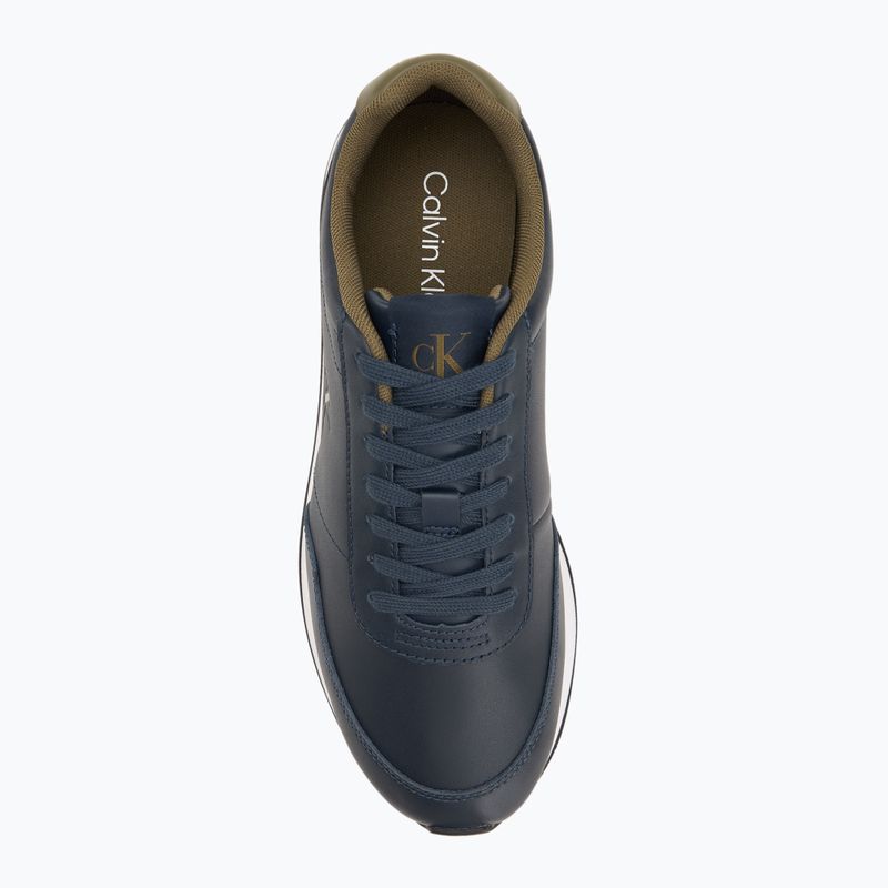 Férfi cipő Calvin Klein YM0YM01355 Retro Runner Essential Leather navy/capers 5