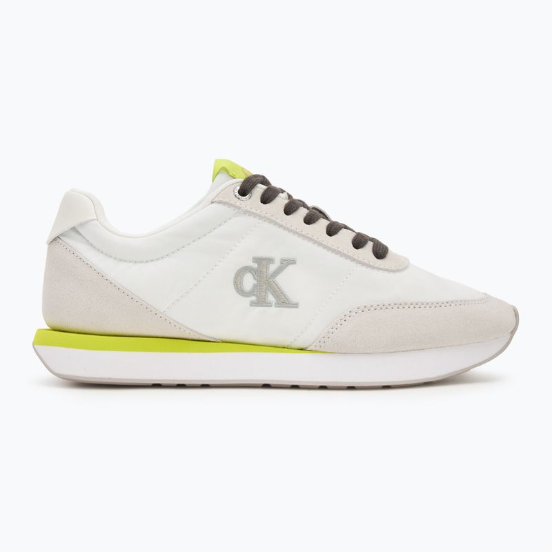 Női cipők Calvin Klein YW0YW01990 Retro Runner Lace Up Nylon MG white/evening primrose/lily white 2