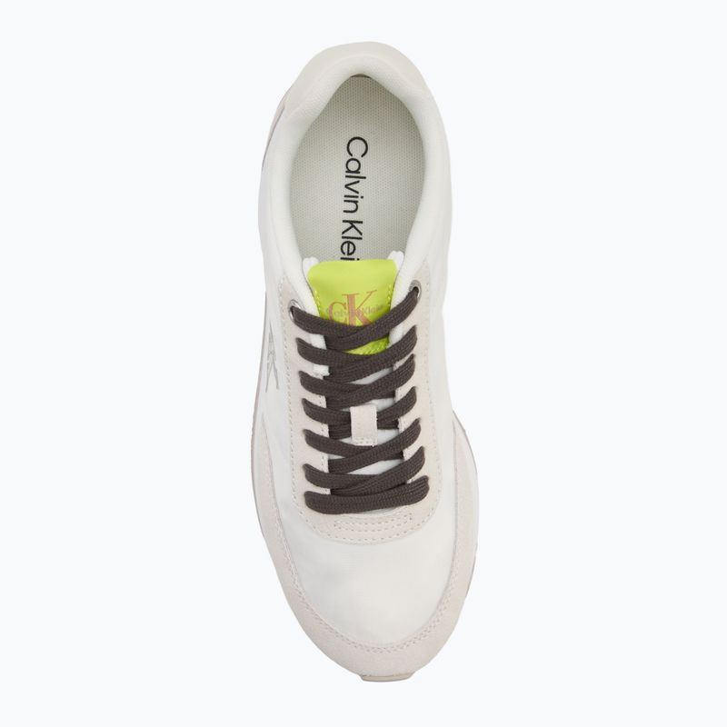 Női cipők Calvin Klein YW0YW01990 Retro Runner Lace Up Nylon MG white/evening primrose/lily white 5